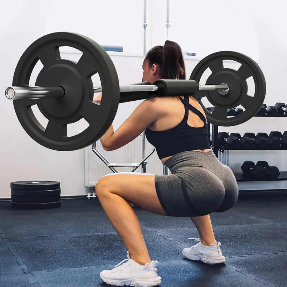 Barre olympique squat femme